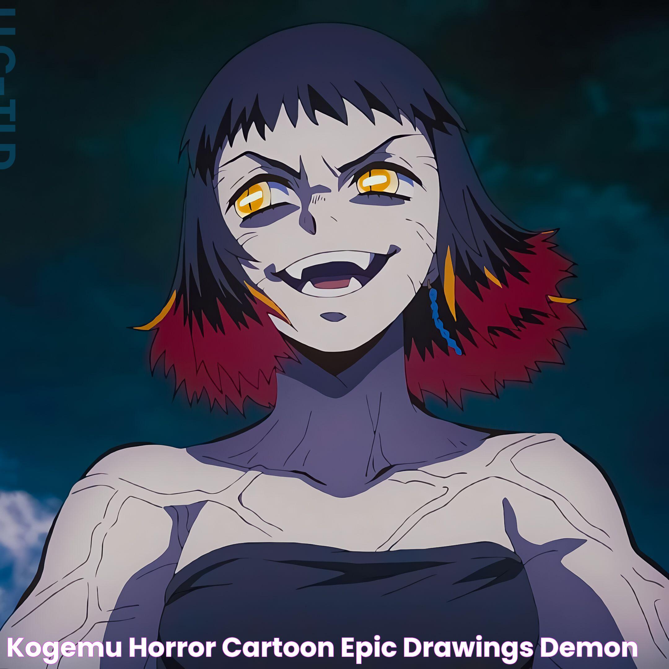 kogemu Horror cartoon, Epic drawings, Demon